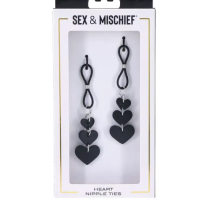 Sex & Mischief Heart Nipple Ties